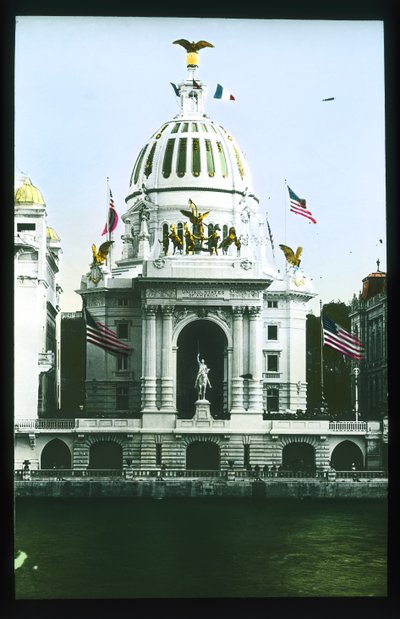 Pariser Ausstellung: Pavillon der Vereinigten Staaten, Paris, Frankreich, 1900 von French Photographer